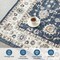 8' x 10’ Classic Persian Floral Oriental Blue/ Ivory Area Rug